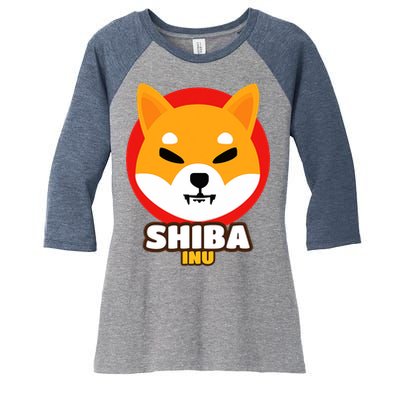 Shiba Inu Coin Crypto Token Cryptocurrency Wallet Shiba Army Women's Tri-Blend 3/4-Sleeve Raglan Shirt