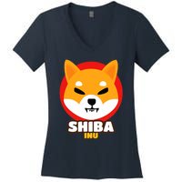 Shiba Inu Coin Crypto Token Cryptocurrency Wallet Shiba Army Women's V-Neck T-Shirt