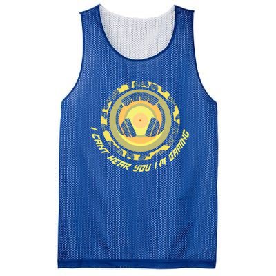 Sorry I Can't Hear You I'm Gaming Tee Funny Vintage Gaming Cute Gift Mesh Reversible Basketball Jersey Tank