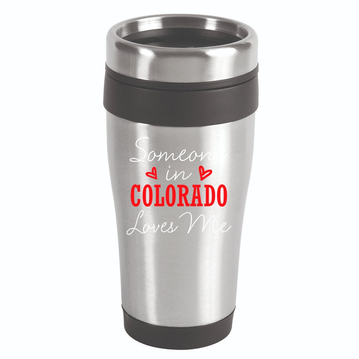 Someone In Colorado Loves Me Relationship Couple Gift 16oz Travel Tumbler