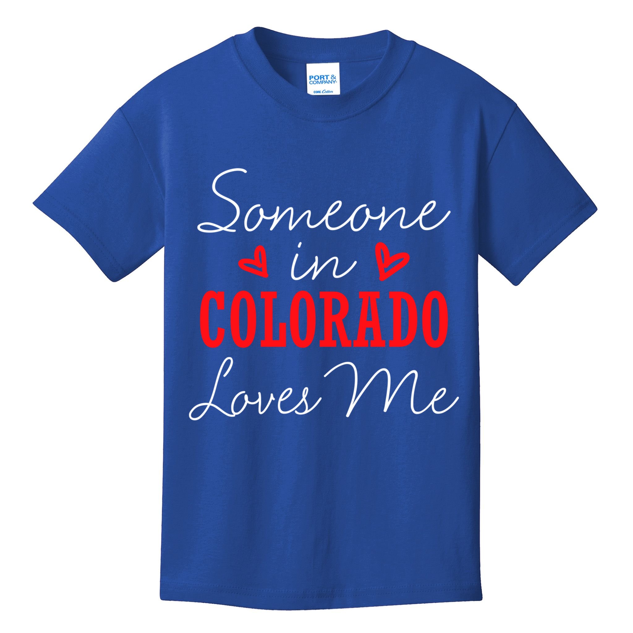 Someone In Colorado Loves Me Relationship Couple Gift Kids T-Shirt