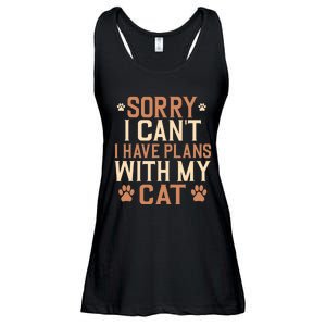 Sorry I Cant I Have Plans With My Cat Ladies Essential Flowy Tank