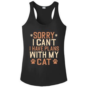 Sorry I Cant I Have Plans With My Cat Ladies PosiCharge Competitor Racerback Tank