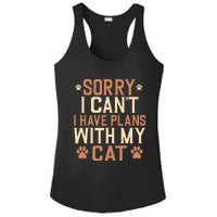 Sorry I Cant I Have Plans With My Cat Ladies PosiCharge Competitor Racerback Tank