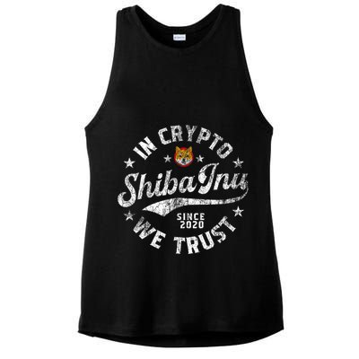 Shiba Inu Coin In Crypto We Trust Token Crypto Ladies PosiCharge Tri-Blend Wicking Tank