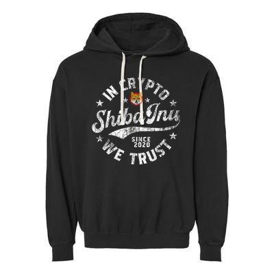 Shiba Inu Coin In Crypto We Trust Token Crypto Garment-Dyed Fleece Hoodie