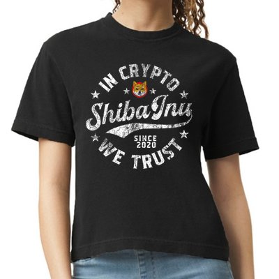 Shiba Inu Coin In Crypto We Trust Token Crypto Comfort Colors Boxy T-Shirt