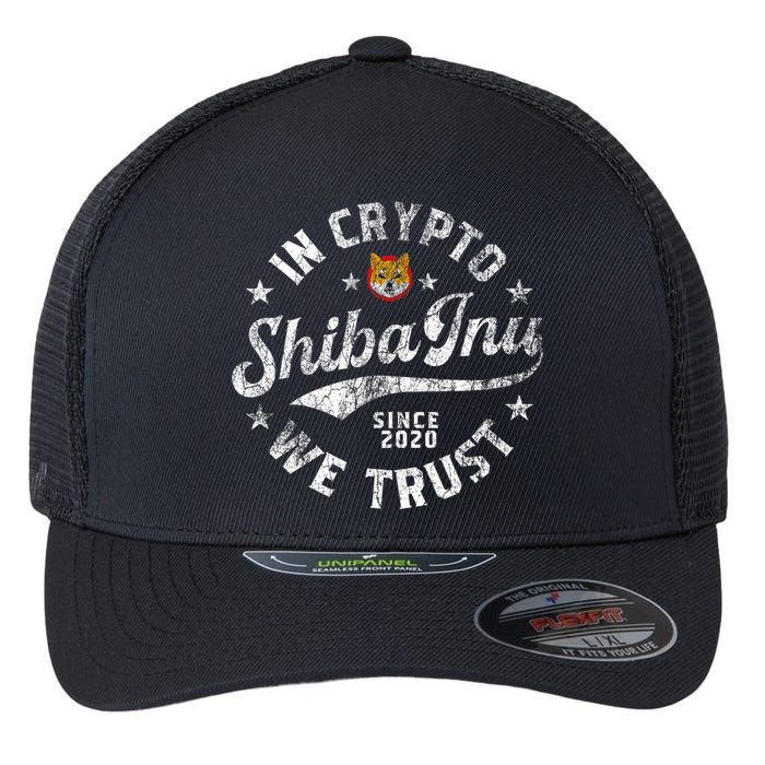 Shiba Inu Coin In Crypto We Trust Token Crypto Flexfit Unipanel Trucker Cap