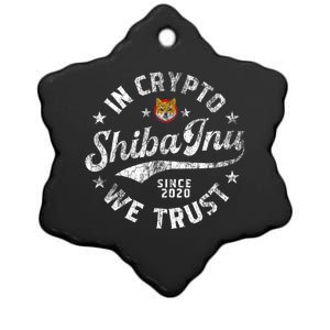 Shiba Inu Coin In Crypto We Trust Token Crypto Ceramic Star Ornament