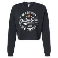 Shiba Inu Coin In Crypto We Trust Token Crypto Cropped Pullover Crew
