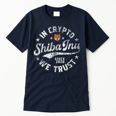 Shiba Inu Coin In Crypto We Trust Token Crypto Tall T-Shirt
