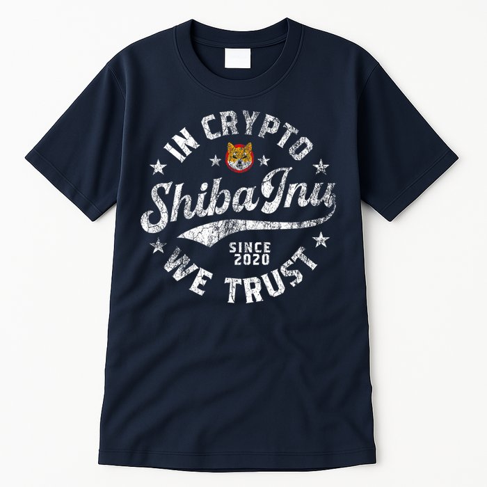 Shiba Inu Coin In Crypto We Trust Token Crypto Tall T-Shirt