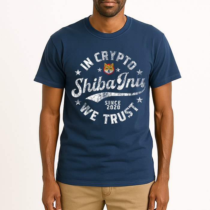 Shiba Inu Coin In Crypto We Trust Token Crypto Tall T-Shirt
