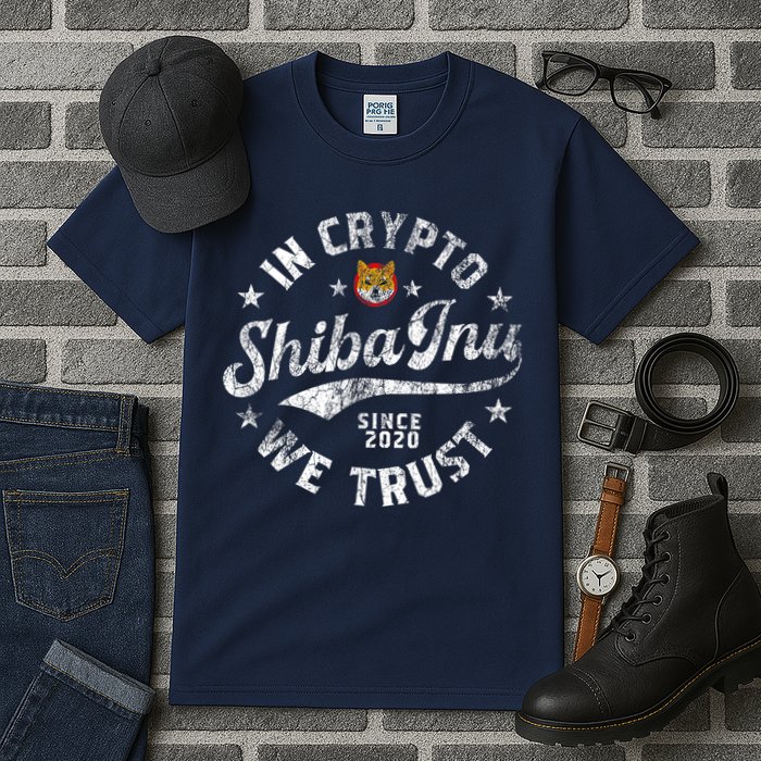 Shiba Inu Coin In Crypto We Trust Token Crypto Tall T-Shirt
