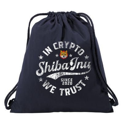 Shiba Inu Coin In Crypto We Trust Token Crypto Drawstring Bag