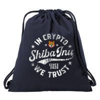 Shiba Inu Coin In Crypto We Trust Token Crypto Drawstring Bag