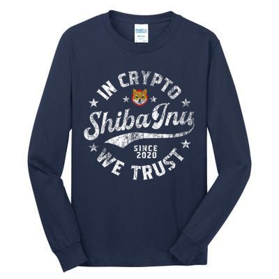 Shiba Inu Coin In Crypto We Trust Token Crypto Tall Long Sleeve T-Shirt