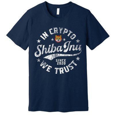Shiba Inu Coin In Crypto We Trust Token Crypto Premium T-Shirt
