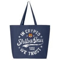 Shiba Inu Coin In Crypto We Trust Token Crypto 25L Jumbo Tote