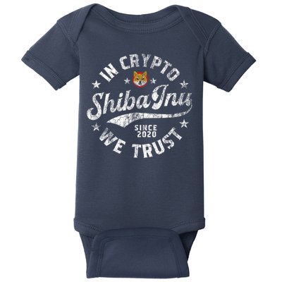 Shiba Inu Coin In Crypto We Trust Token Crypto Baby Bodysuit