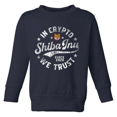 Shiba Inu Coin In Crypto We Trust Token Crypto Toddler Sweatshirt