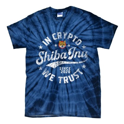 Shiba Inu Coin In Crypto We Trust Token Crypto Tie-Dye T-Shirt
