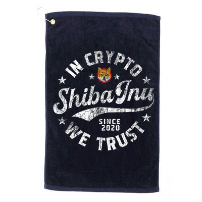 Shiba Inu Coin In Crypto We Trust Token Crypto Golf Towel