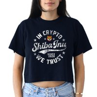Shiba Inu Coin In Crypto We Trust Token Crypto Crop Top