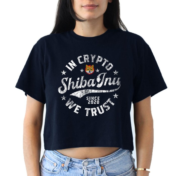 Shiba Inu Coin In Crypto We Trust Token Crypto Crop Top
