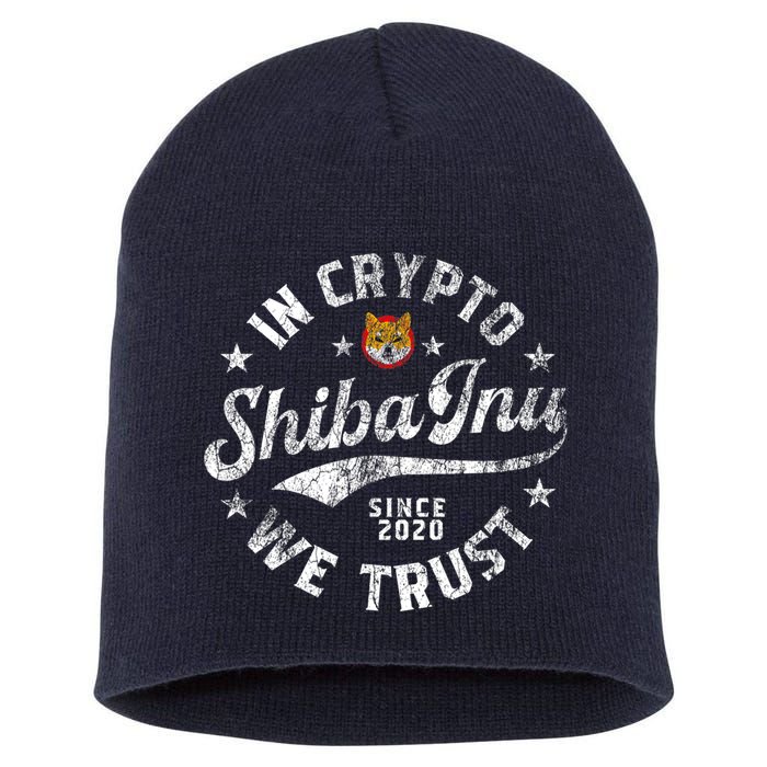 Shiba Inu Coin In Crypto We Trust Token Crypto Short Acrylic Beanie