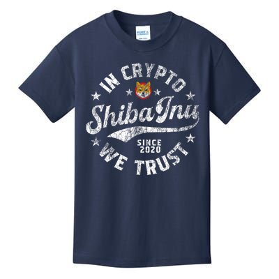 Shiba Inu Coin In Crypto We Trust Token Crypto Kids T-Shirt