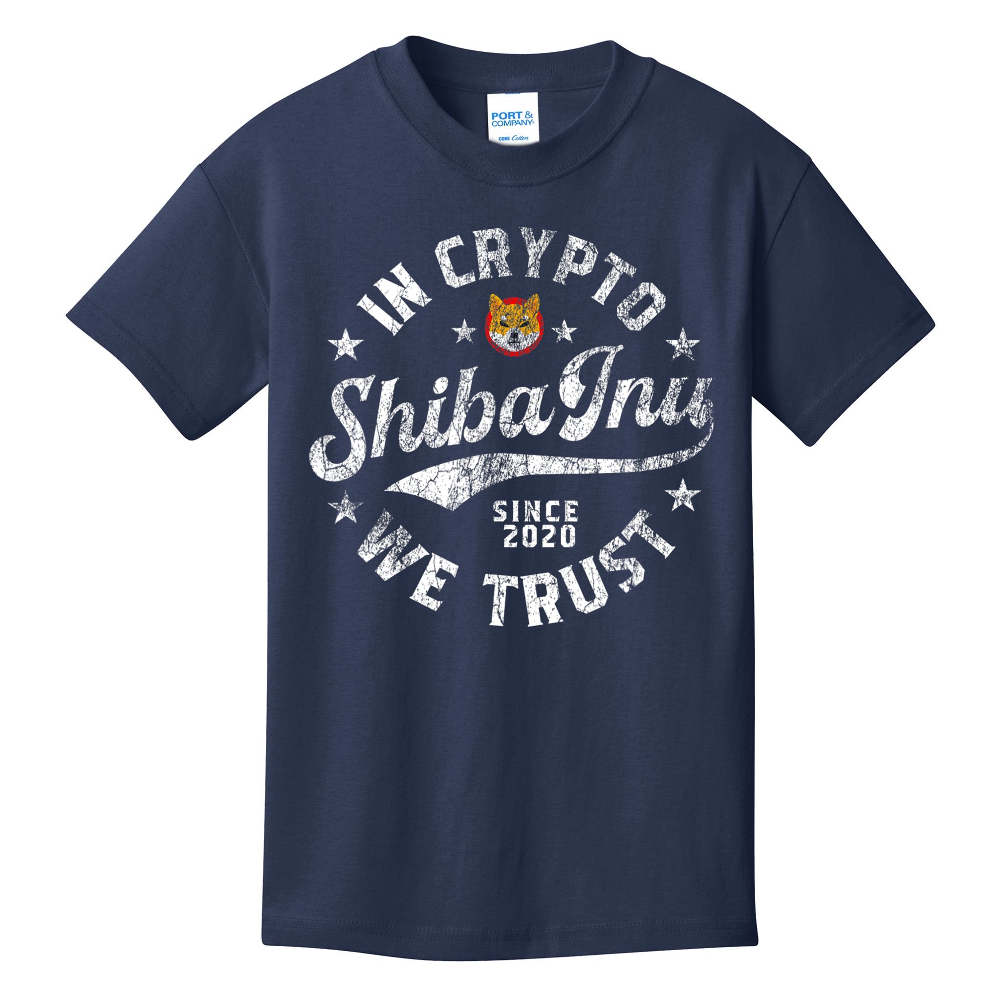 Shiba Inu Coin In Crypto We Trust Token Crypto Kids T-Shirt