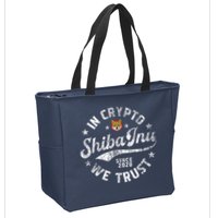 Shiba Inu Coin In Crypto We Trust Token Crypto Zip Tote Bag