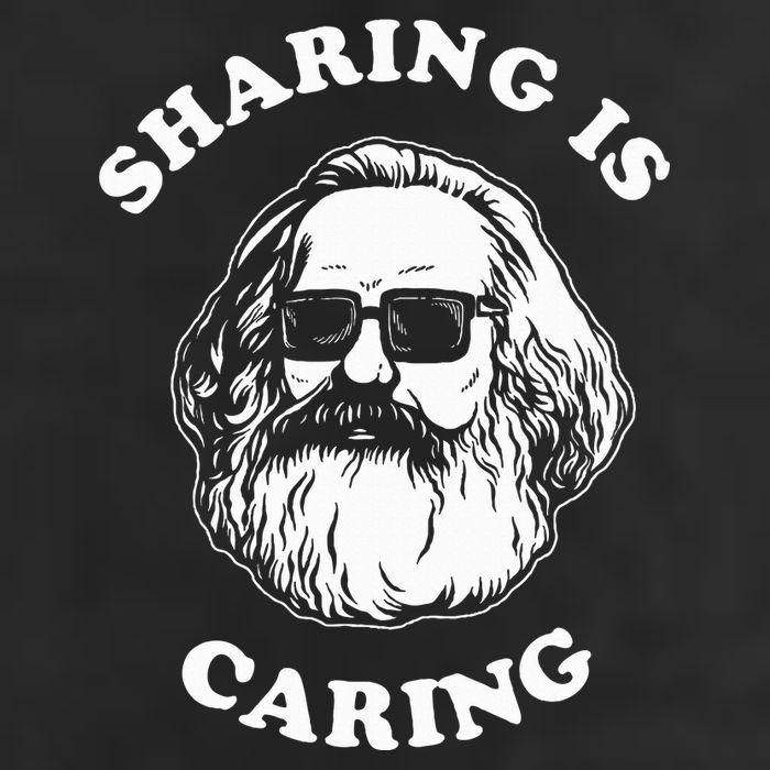 Sharing Is Caring Karl Marx Cool Comfort Performance Bucket Hat