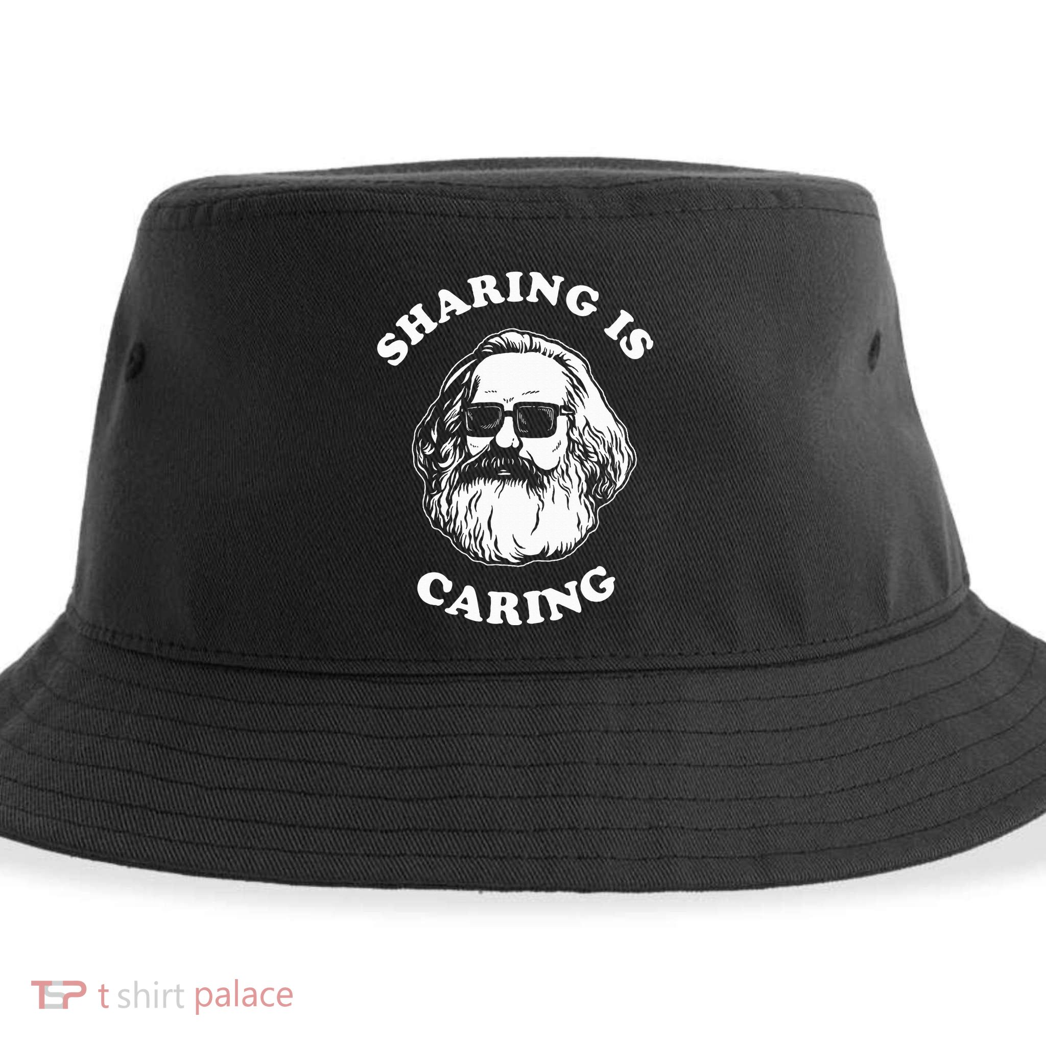 Sharing Is Caring Karl Marx Sustainable Bucket Hat