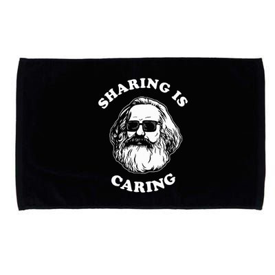 Sharing Is Caring Karl Marx Microfiber Hand Towel