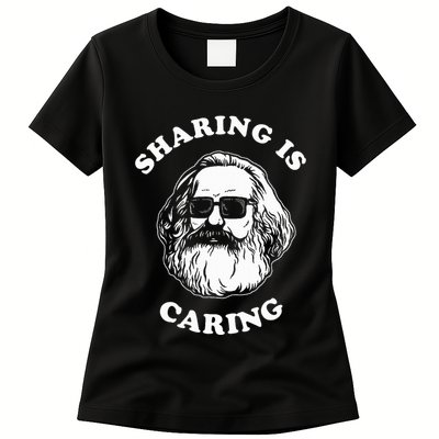 Sharing Is Caring Karl Marx Womens T-Shirt