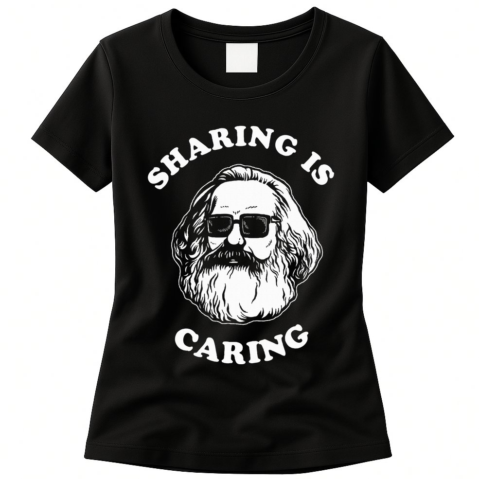 Sharing Is Caring Karl Marx Womens T-Shirt