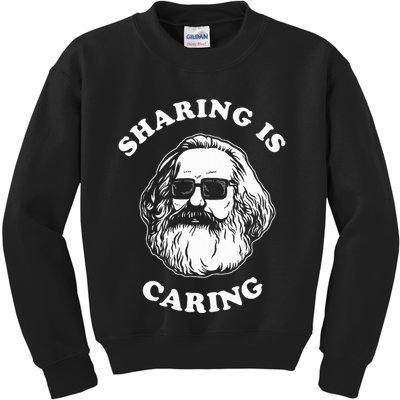 Sharing Is Caring Karl Marx Kids Sweatshirt
