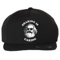 Sharing Is Caring Karl Marx Wool Snapback Cap