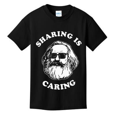 Sharing Is Caring Karl Marx Kids T-Shirt