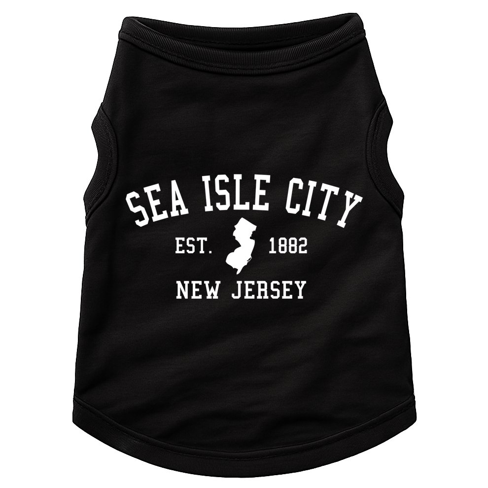 Sea Isle City New Jersey Collegiate Gift Great Gift Doggie Tank