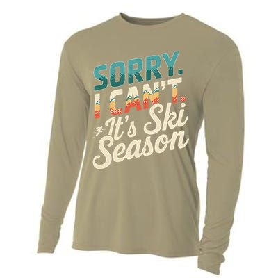 Sorry I CanT ItS Ski Season Winter Sports Cooling Performance Long Sleeve Crew