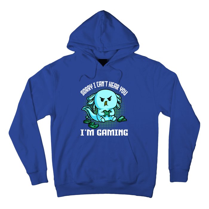 Sorry I Can't Hear You I'm Gaming Vintage Styles Axolotl Art Cute Gift Hoodie