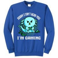 Sorry I Can't Hear You I'm Gaming Vintage Styles Axolotl Art Cute Gift Sweatshirt