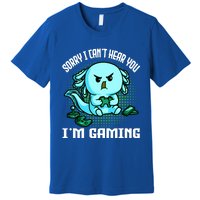 Sorry I Can't Hear You I'm Gaming Vintage Styles Axolotl Art Cute Gift Premium T-Shirt