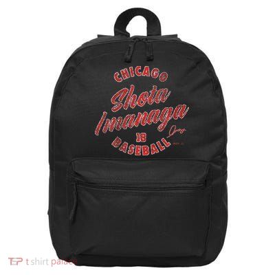 Shota Imanaga Chicago Baseball Vintage Cursive 16 in Basic Backpack