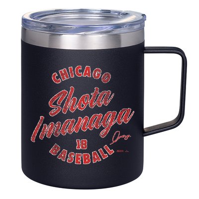 Shota Imanaga Chicago Baseball Vintage Cursive 12oz Stainless Steel Coffee Mug
