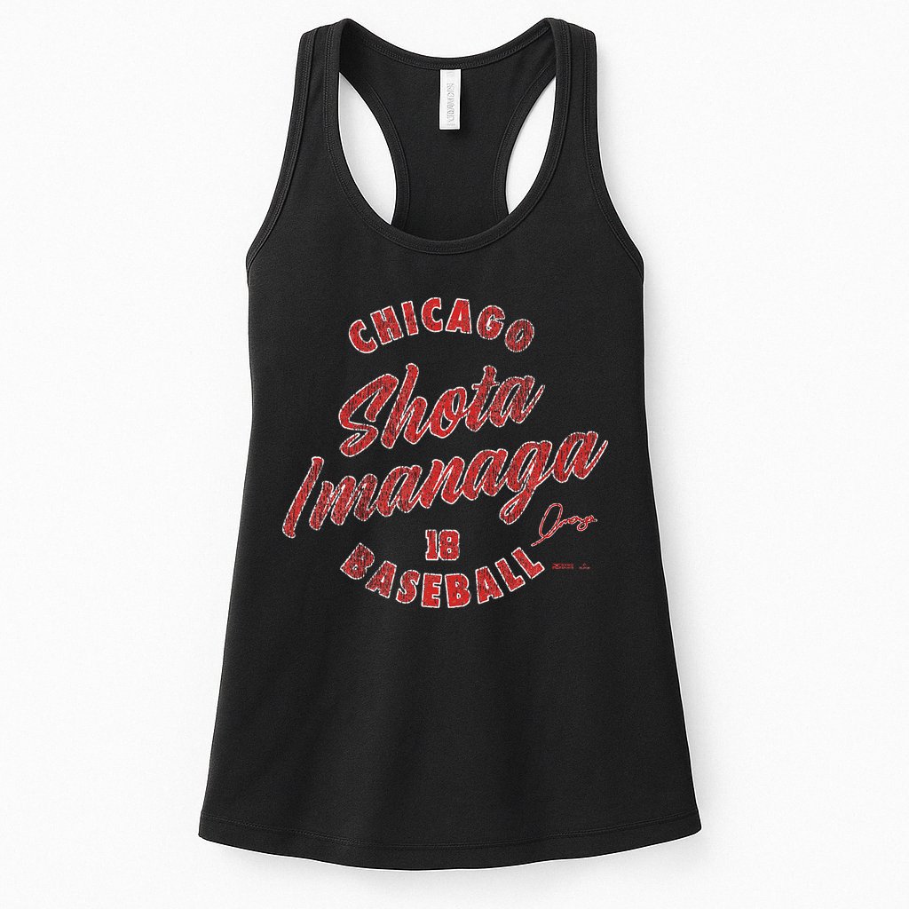 Shota Imanaga Chicago Baseball Vintage Cursive Womens Tank Top