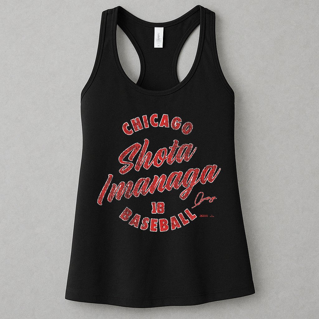 Shota Imanaga Chicago Baseball Vintage Cursive Womens Tank Top